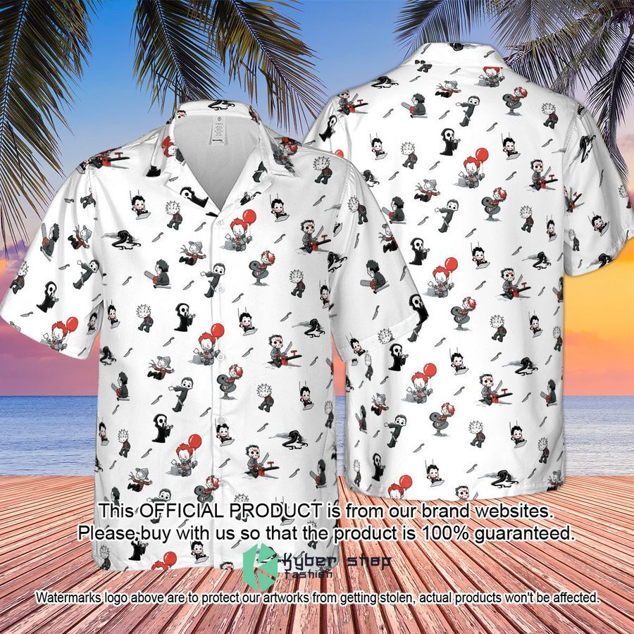 Baby Horror Characters Pattern Hawaiian Shirt 4 Baby Horror Characters Pattern Hawaiian Shirt word3