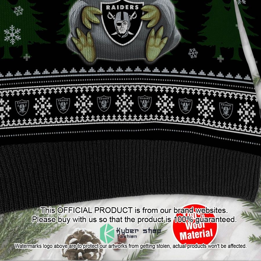 Baby Yoda love Oakland Raiders Holiday Xmas Party Christmas Sweater 4 Baby Yoda love Oakland Raiders Holiday Xmas Party Christmas Sweater word3