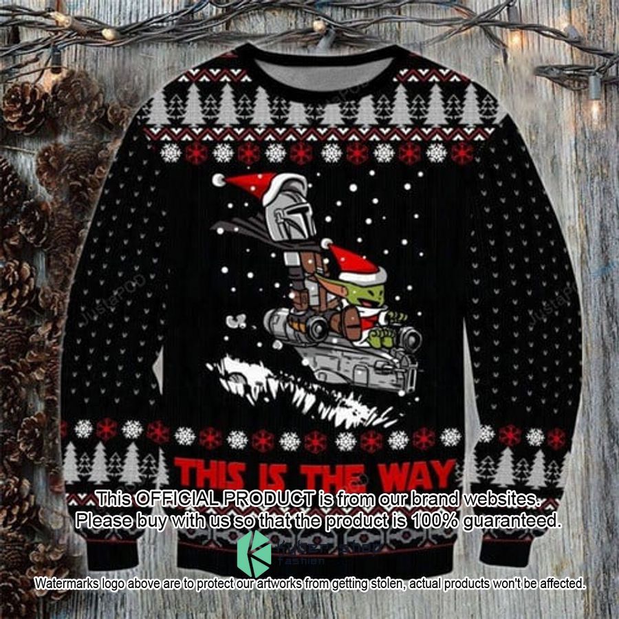 Baby Yoda This Is The Way Christmas Sweater
