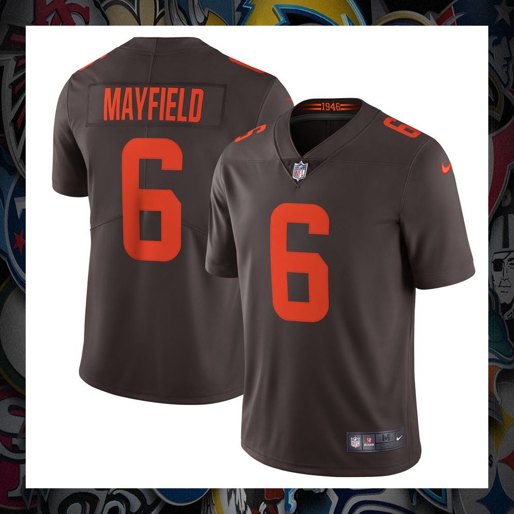 Baker Mayfield Cleveland Browns Alternate Vapor Limited Brown Football Jersey 8 Baker Mayfield Cleveland Browns Alternate Vapor Limited Brown Football Jersey word1