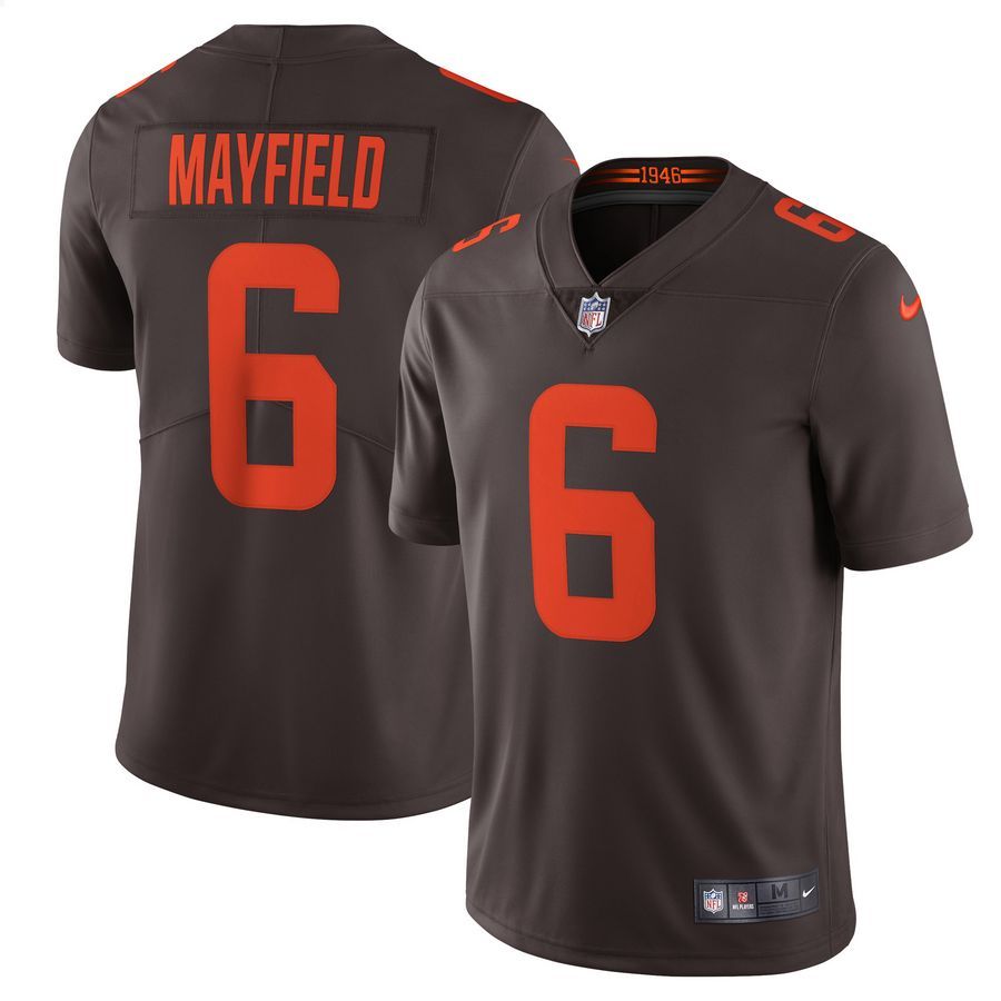 Baker Mayfield Cleveland Browns Alternate Vapor Limited Brown Football Jersey 4 Baker Mayfield Cleveland Browns Alternate Vapor Limited Brown Football Jersey word1