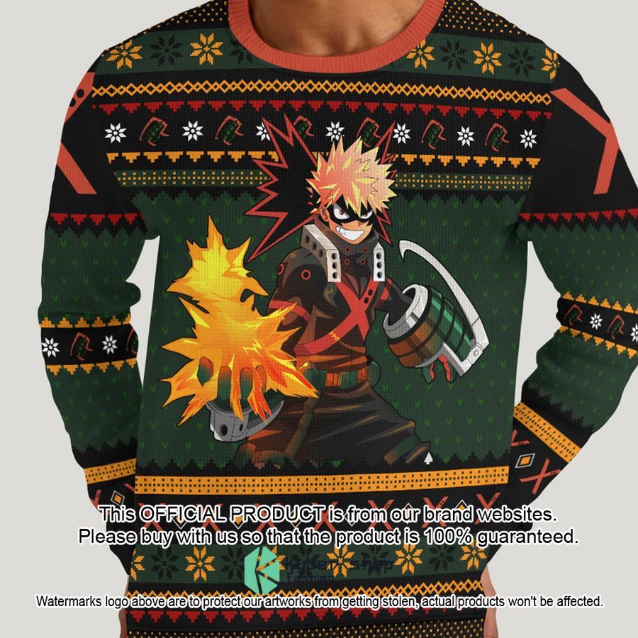 Bakugo Fire My Hero Academia Christmas Sweater 3 Bakugo Fire My Hero Academia Christmas Sweater word3