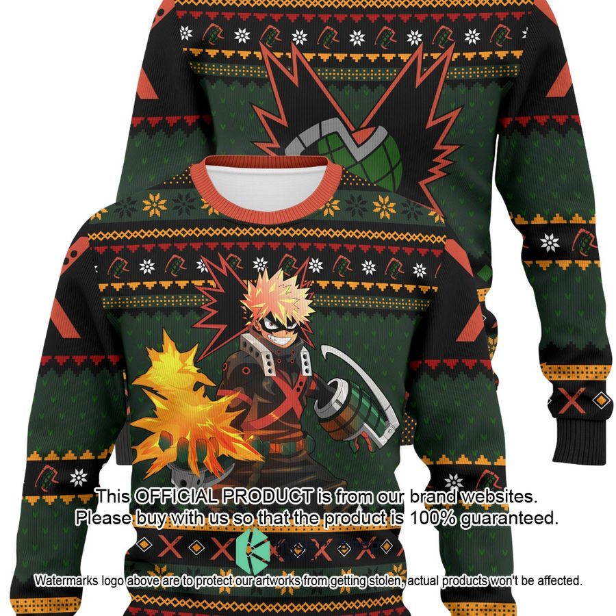 Bakugo Fire My Hero Academia Christmas Sweater 5 Bakugo Fire My Hero Academia Christmas Sweater word3