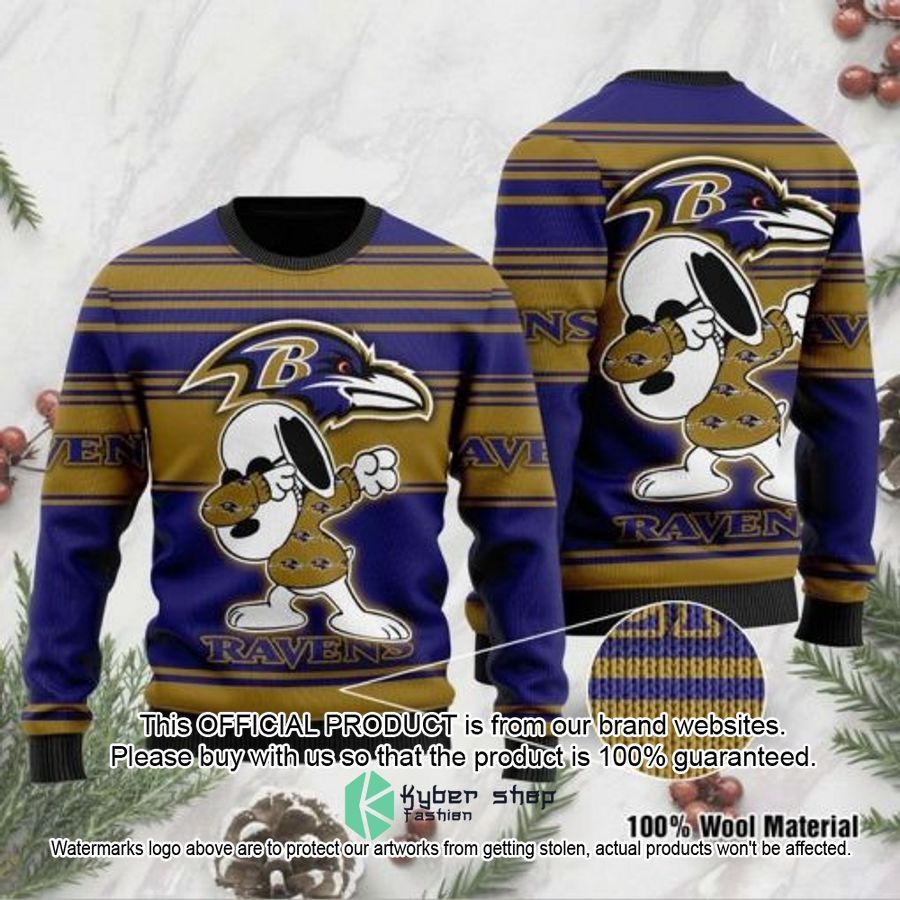 Baltimore Ravens Snoopy Dabbing Christmas Sweater 4 Baltimore Ravens Snoopy Dabbing Christmas Sweater word3