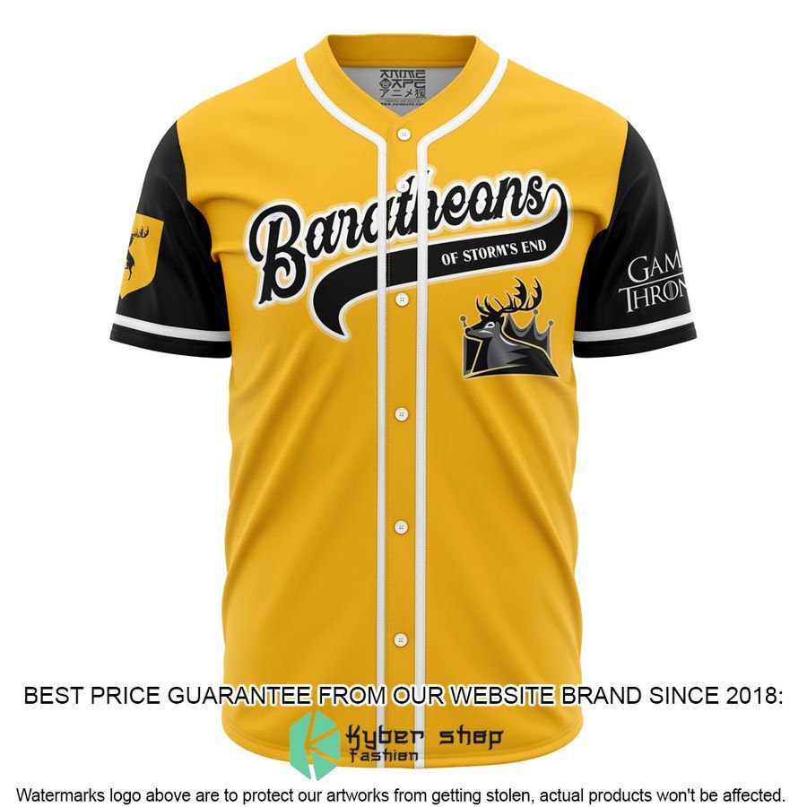 Baratheons Of Storms End Game Of Thrones Baseball Jersey