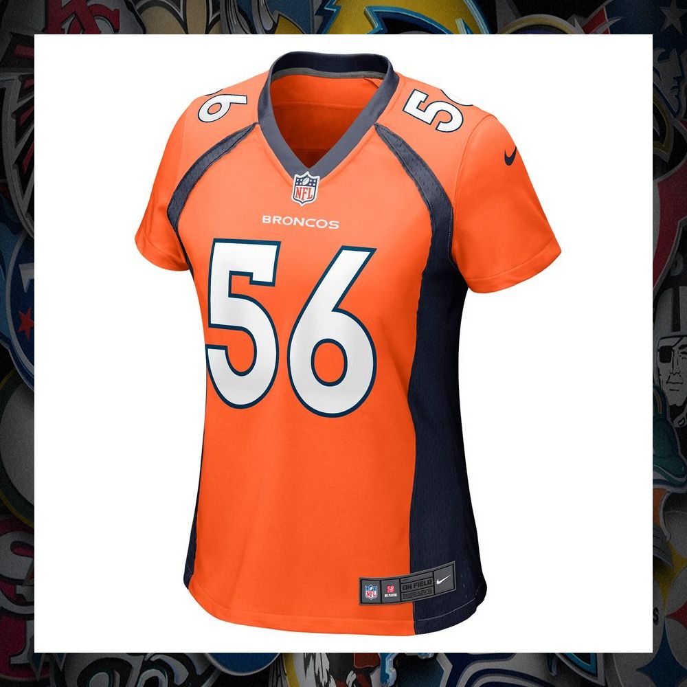 Baron Browning Denver Broncos Orange Football Jersey 6 Baron Browning Denver Broncos Orange Football Jersey word3
