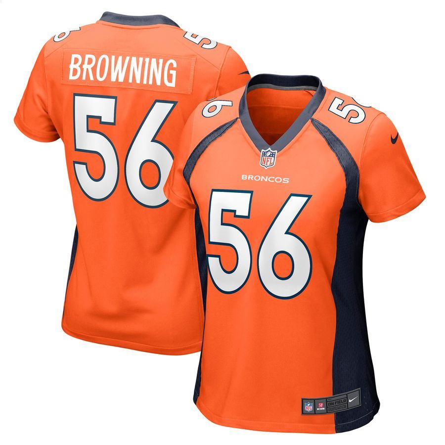 Baron Browning Denver Broncos Orange Football Jersey 4 Baron Browning Denver Broncos Orange Football Jersey word3