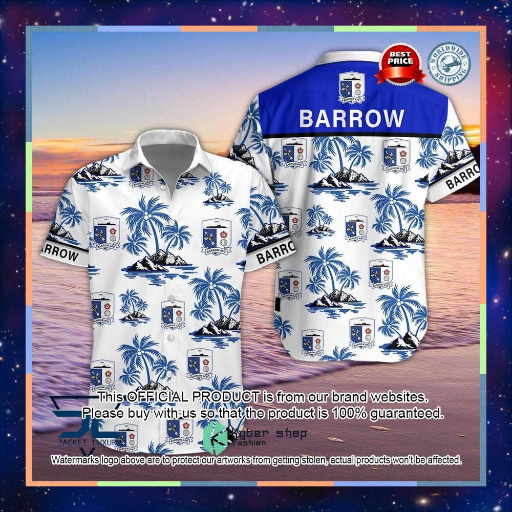 Barrow AFC Hawaiian Shirt, Short 3 Barrow AFC Hawaiian Shirt, Short word1
