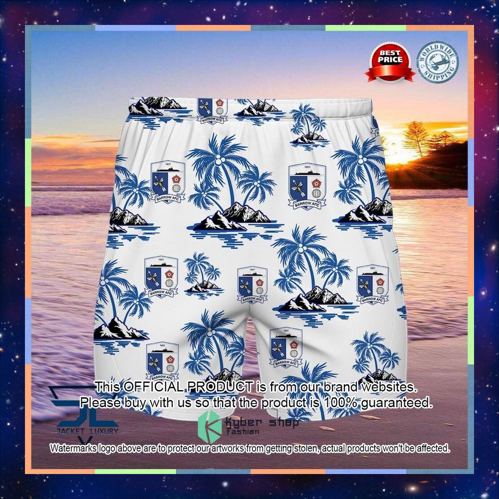 Barrow AFC Hawaiian Shirt, Short 4 Barrow AFC Hawaiian Shirt, Short word1