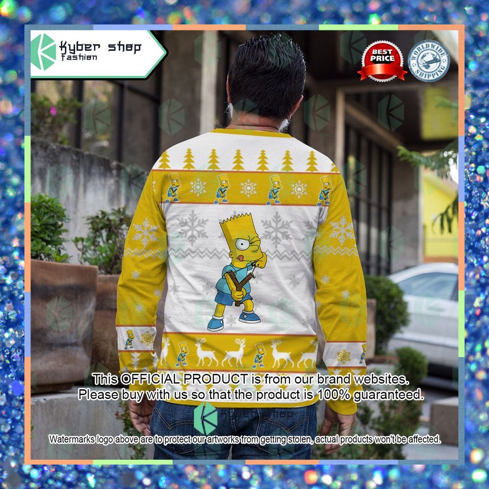 Bart Simpson The Simpsons Christmas Sweater 8 Bart Simpson The Simpsons Christmas Sweater word3