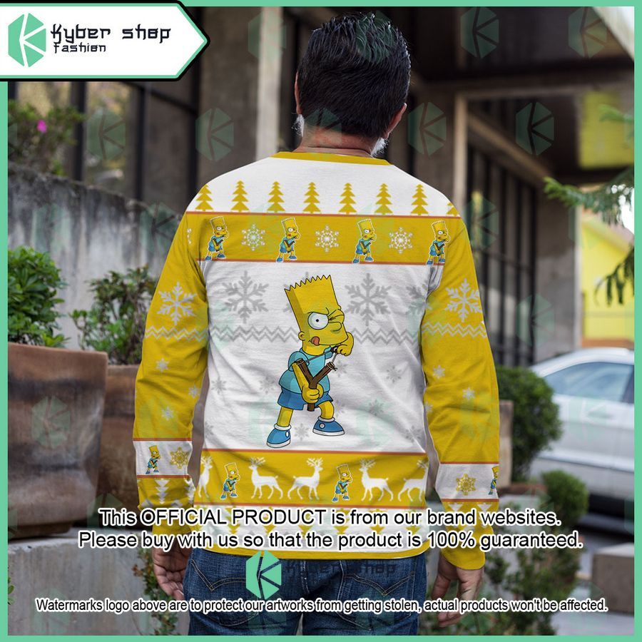 Bart Simpson The Simpsons Christmas Sweater 3 Bart Simpson The Simpsons Christmas Sweater word3