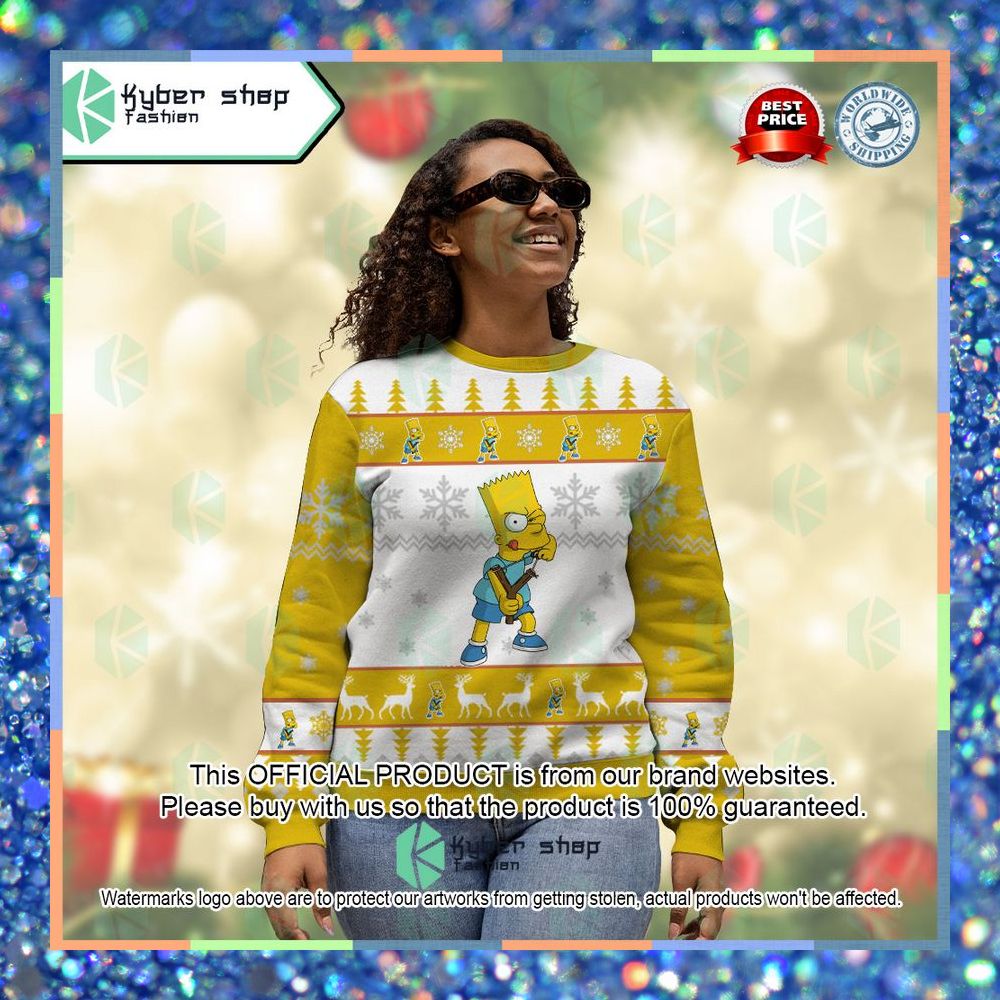 Bart Simpson The Simpsons Christmas Sweater 9 Bart Simpson The Simpsons Christmas Sweater word3
