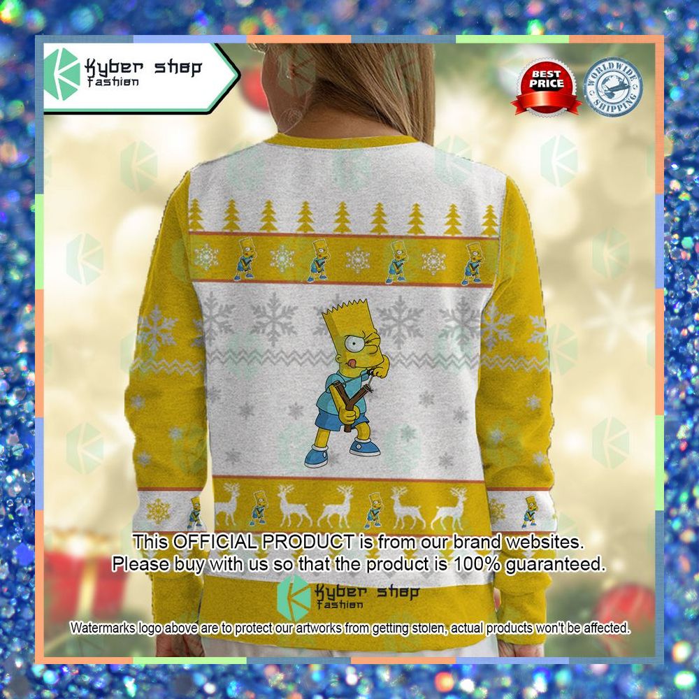 Bart Simpson The Simpsons Christmas Sweater 10 Bart Simpson The Simpsons Christmas Sweater word3