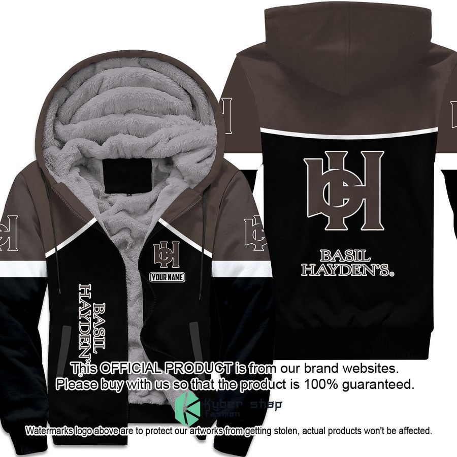 Basil Haydens Custom Fleece Hoodie word2