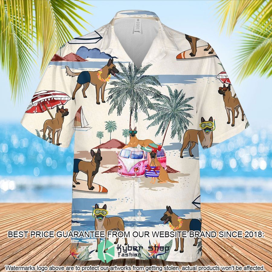 Belgian Malinois Summer Beach Hawaiian Shirt