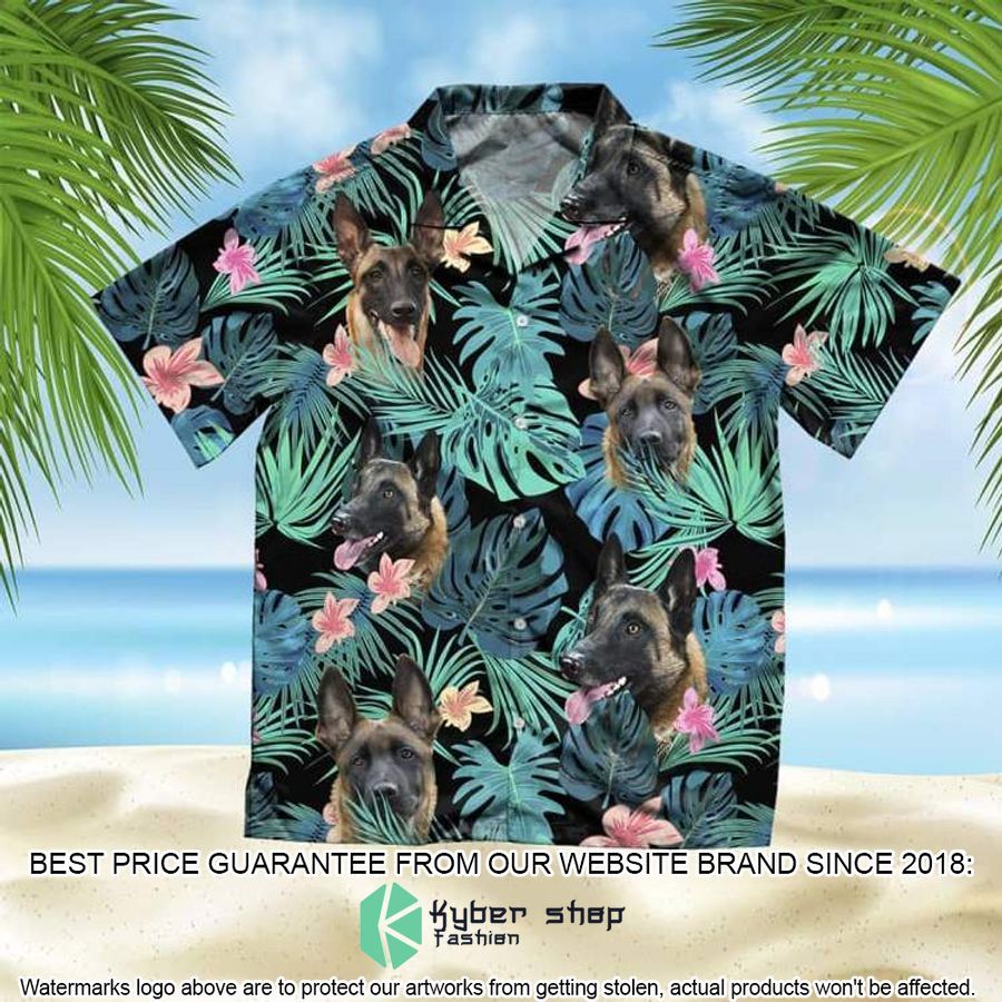 Belgian Malinois Summer Leaves Hawaiian Shirt