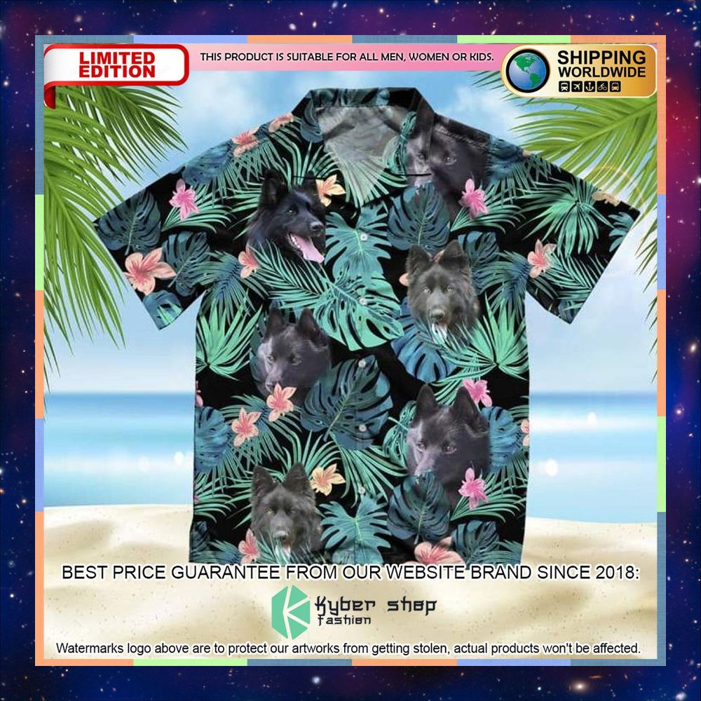Belgian Shepherd Summer Leaves Hawaiian Shirt 3 Belgian Shepherd Summer Leaves Hawaiian Shirt word1