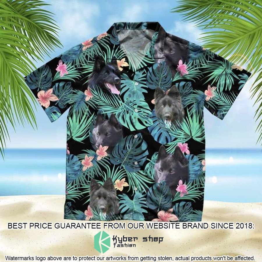 Belgian Shepherd Summer Leaves Hawaiian Shirt