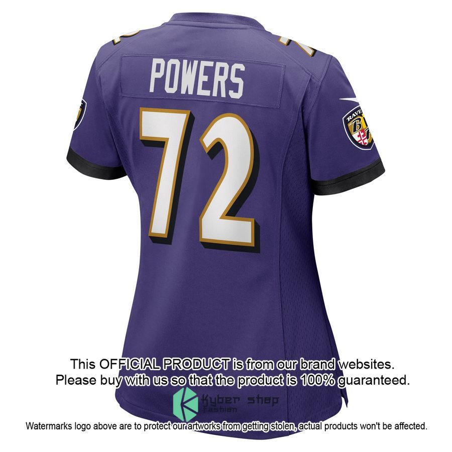 Ben Powers Baltimore Ravens Purple Football Jersey 3 Ben Powers Baltimore Ravens Purple Football Jersey word3