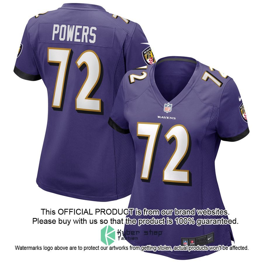 Ben Powers Baltimore Ravens Purple Football Jersey 4 Ben Powers Baltimore Ravens Purple Football Jersey word3
