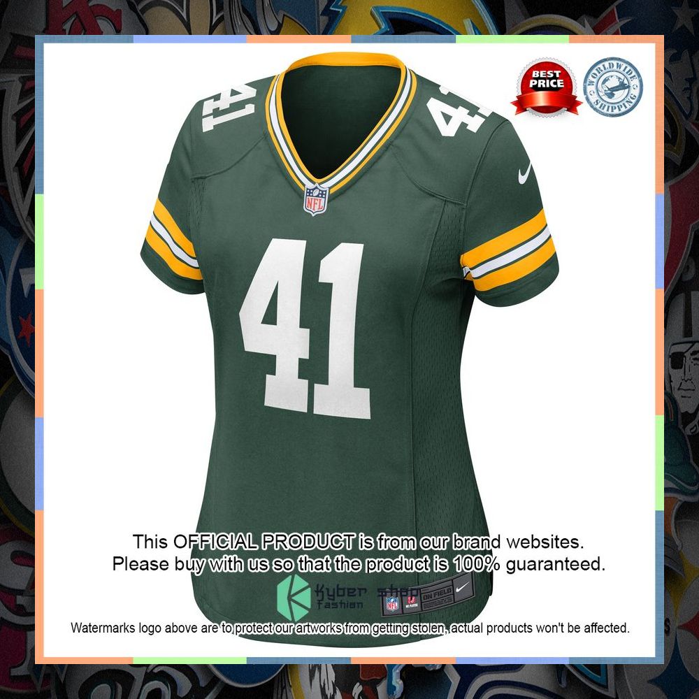 Benjie Franklin Green Bay Packers Women's Green Football Jersey 6 Benjie Franklin Green Bay Packers Women's Green Football Jersey word2
