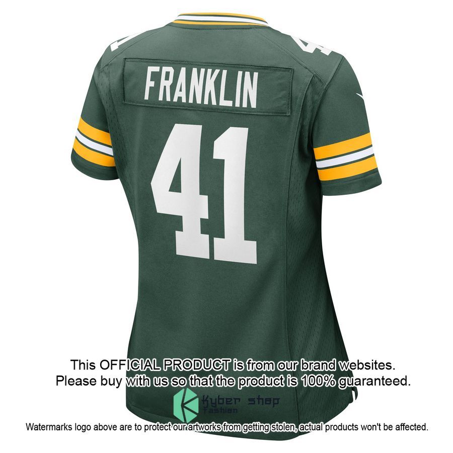 Benjie Franklin Green Bay Packers Women's Green Football Jersey 3 Benjie Franklin Green Bay Packers Women's Green Football Jersey word2