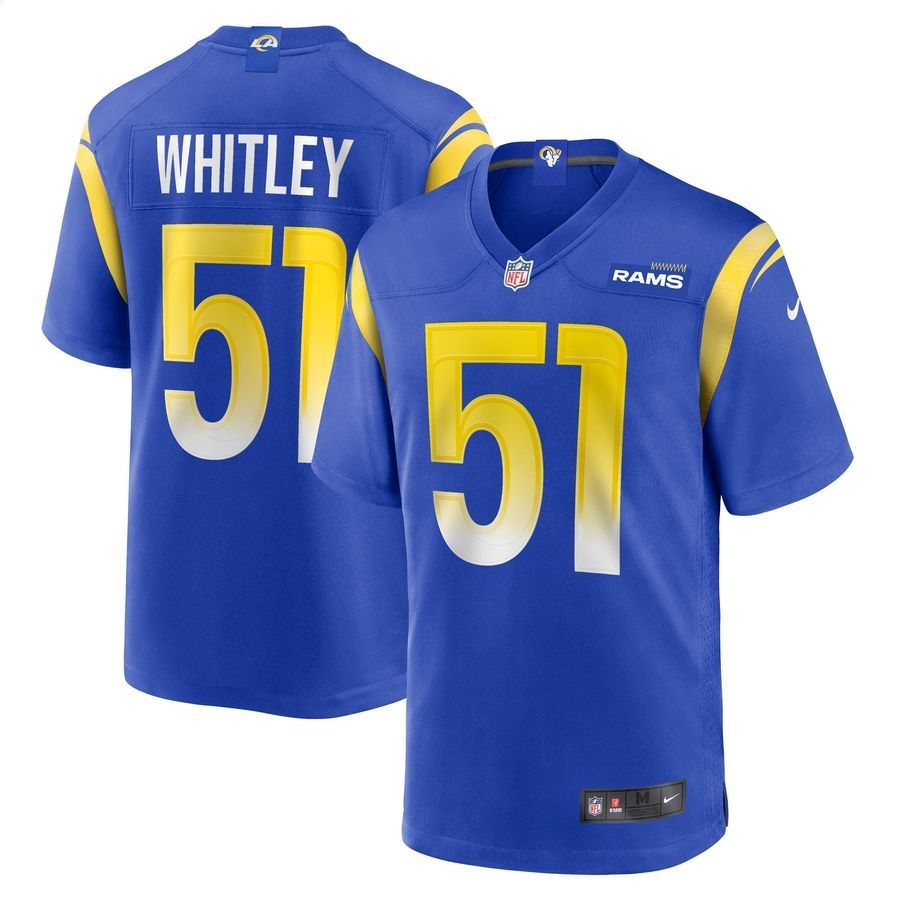 Benton Whitley Los Angeles Rams Royal Football Jersey