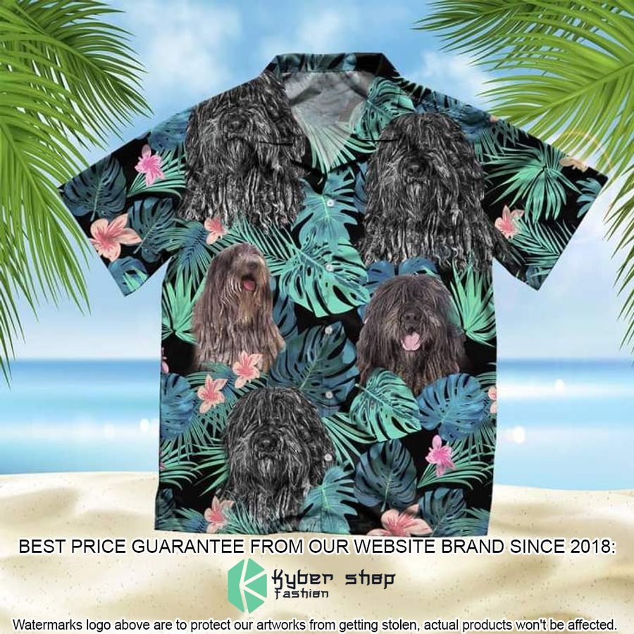 Bergamasco Shepherd Summer Leaves Hawaiian Shirt