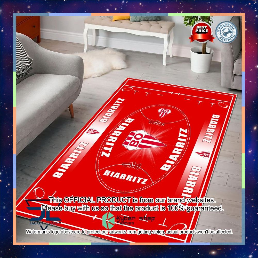 Biarritz Olympique Carpet Rug 6 Biarritz Olympique Carpet Rug word1