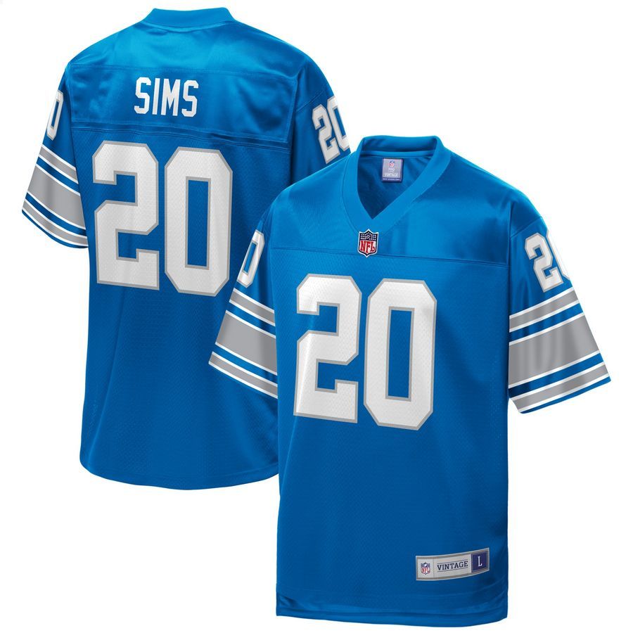 Billy Sims Detroit Lions NFL Pro Line Replica Retired Royal Football Jersey