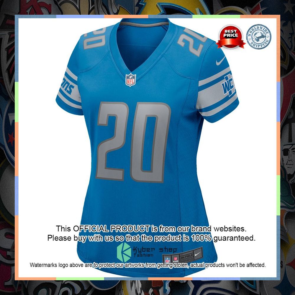 Billy Sims Detroit Lions Women's Football Retired Blue Football Jersey 6 Billy Sims Detroit Lions Women's Football Retired Blue Football Jersey word1