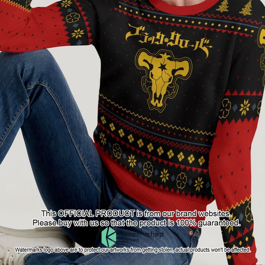 Black Bull Christmas Sweater