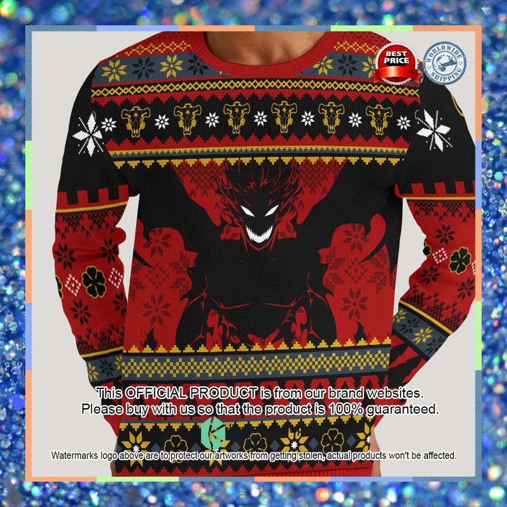 Black Clover Anti Magic Demon Christmas Sweater 6 Black Clover Anti Magic Demon Christmas Sweater word2