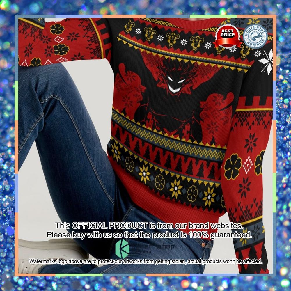 Black Clover Anti Magic Demon Christmas Sweater 7 Black Clover Anti Magic Demon Christmas Sweater word2