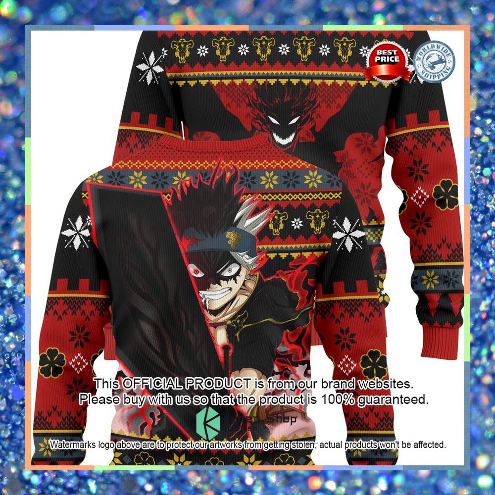 Black Clover Anti Magic Demon Christmas Sweater 10 Black Clover Anti Magic Demon Christmas Sweater word2