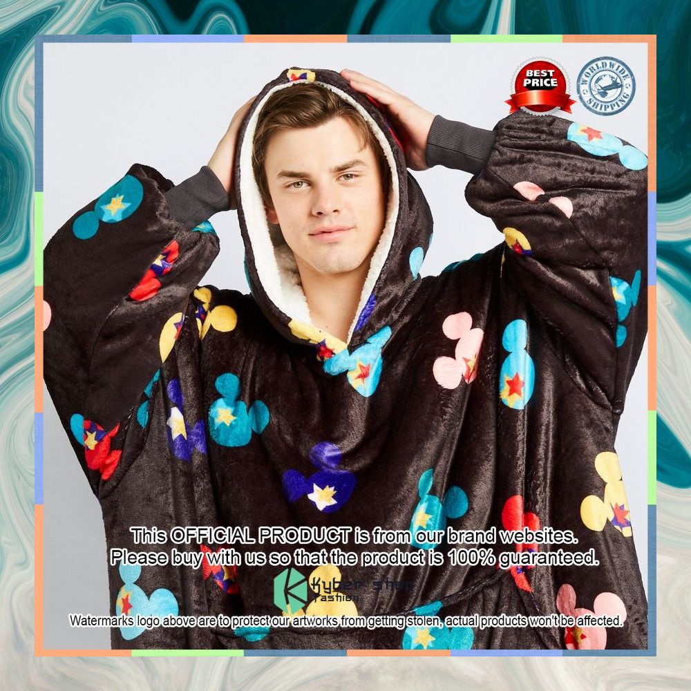Black Mickey Mouse Oodie Blanket Hoodie 10 Black Mickey Mouse Oodie Blanket Hoodie word2