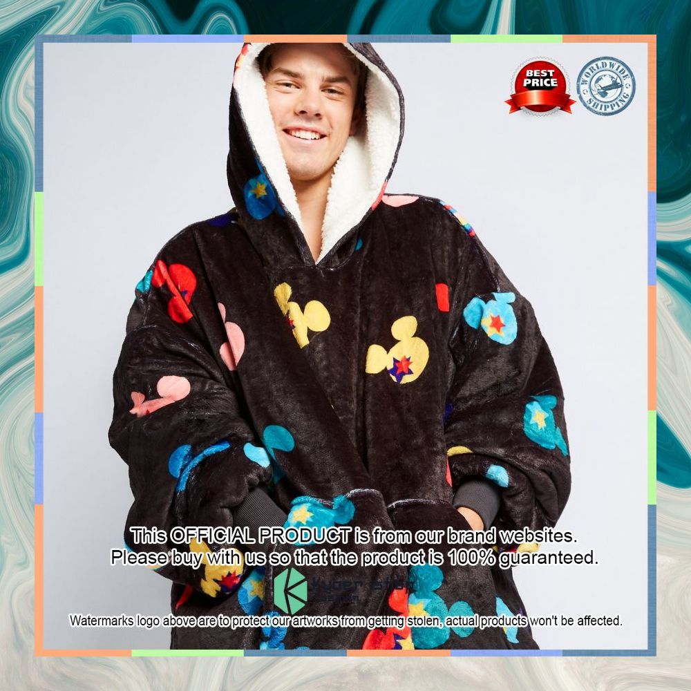 Black Mickey Mouse Oodie Blanket Hoodie 11 Black Mickey Mouse Oodie Blanket Hoodie word2