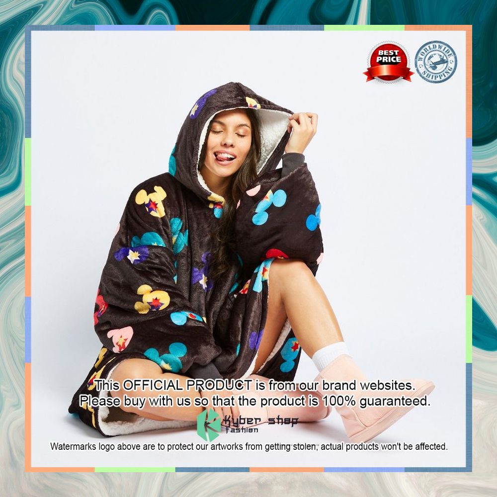 Black Mickey Mouse Oodie Blanket Hoodie 12 Black Mickey Mouse Oodie Blanket Hoodie word2