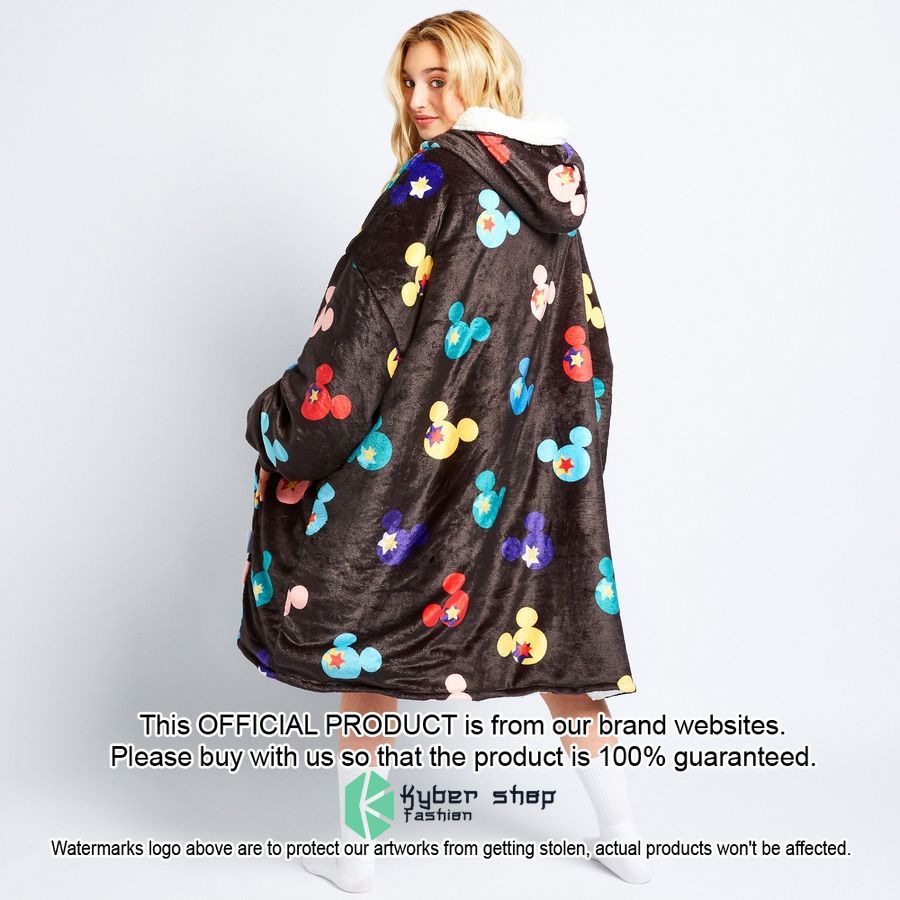Black Mickey Mouse Oodie Blanket Hoodie 8 Black Mickey Mouse Oodie Blanket Hoodie word2
