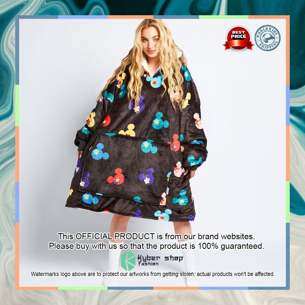 Black Mickey Mouse Oodie Blanket Hoodie 18 Black Mickey Mouse Oodie Blanket Hoodie word2