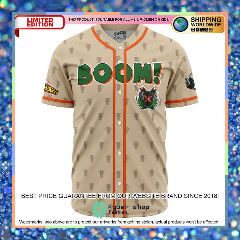 Blazing Bakugo My Hero Academia Baseball Jersey 4 Blazing Bakugo My Hero Academia Baseball Jersey word3
