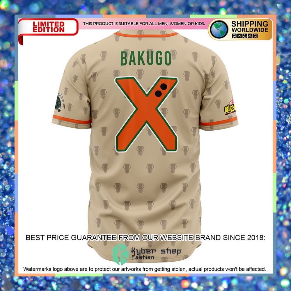 Blazing Bakugo My Hero Academia Baseball Jersey 6 Blazing Bakugo My Hero Academia Baseball Jersey word3