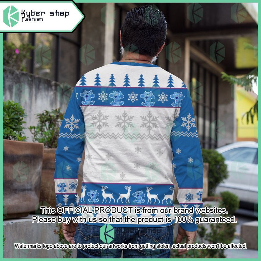 Blue Blue's Clues Ugly Sweater 3 Blue Blue's Clues Ugly Sweater word3