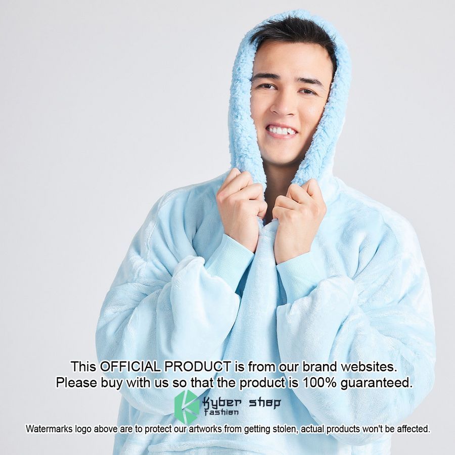 Blue Oodie Blanket Hoodie 5 Blue Oodie Blanket Hoodie word1