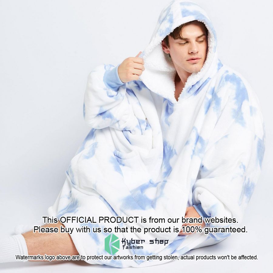 Blue TieDye Oodie Blanket Hoodie