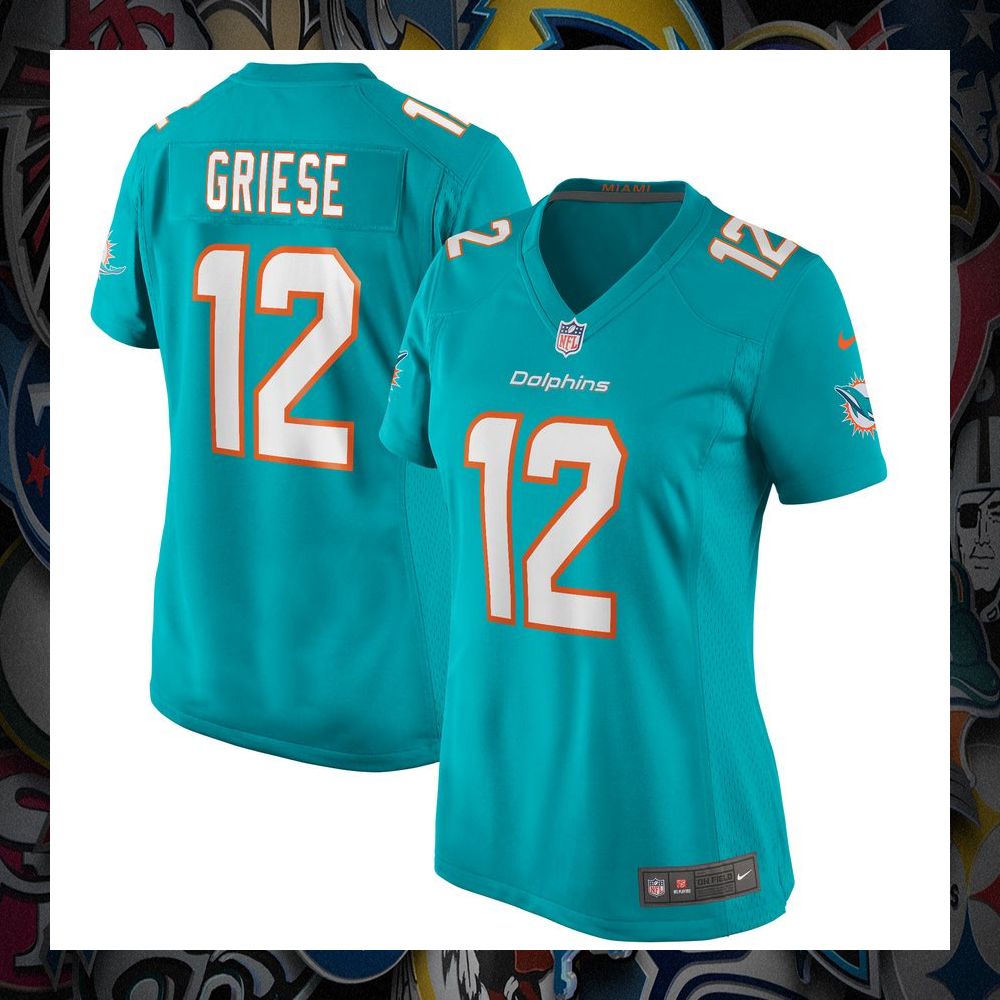 Bob Griese Miami Dolphins Retired Aqua Football Jersey 5 Bob Griese Miami Dolphins Retired Aqua Football Jersey word1