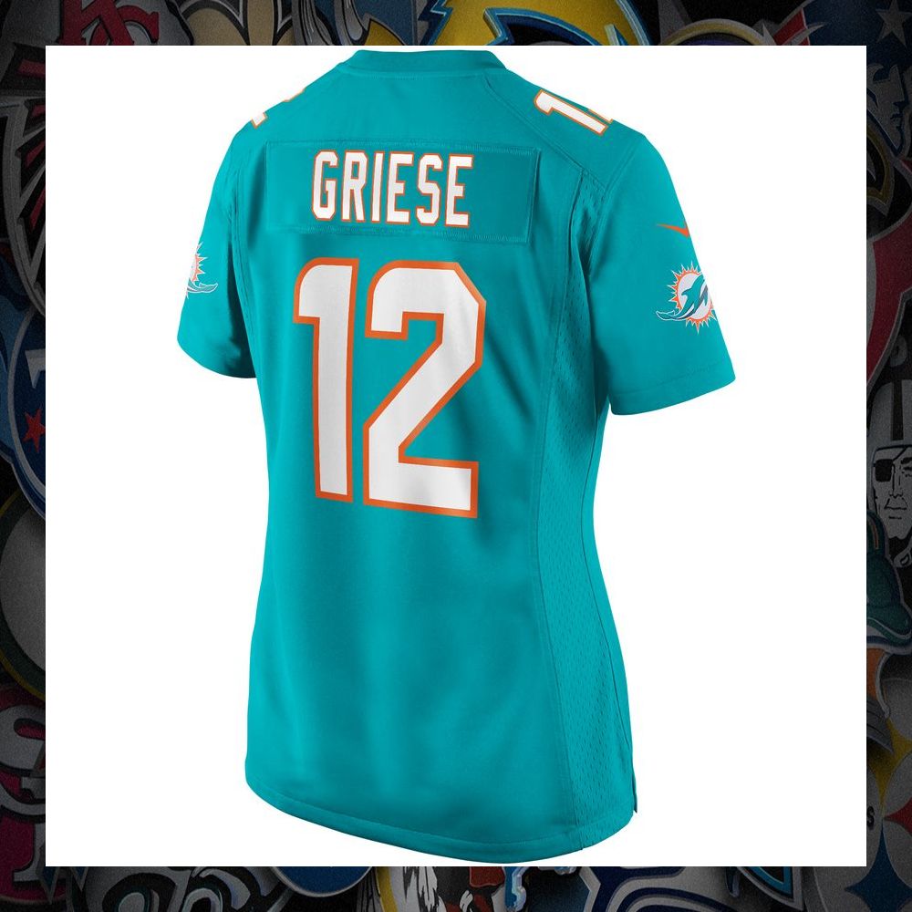 Bob Griese Miami Dolphins Retired Aqua Football Jersey 7 Bob Griese Miami Dolphins Retired Aqua Football Jersey word1