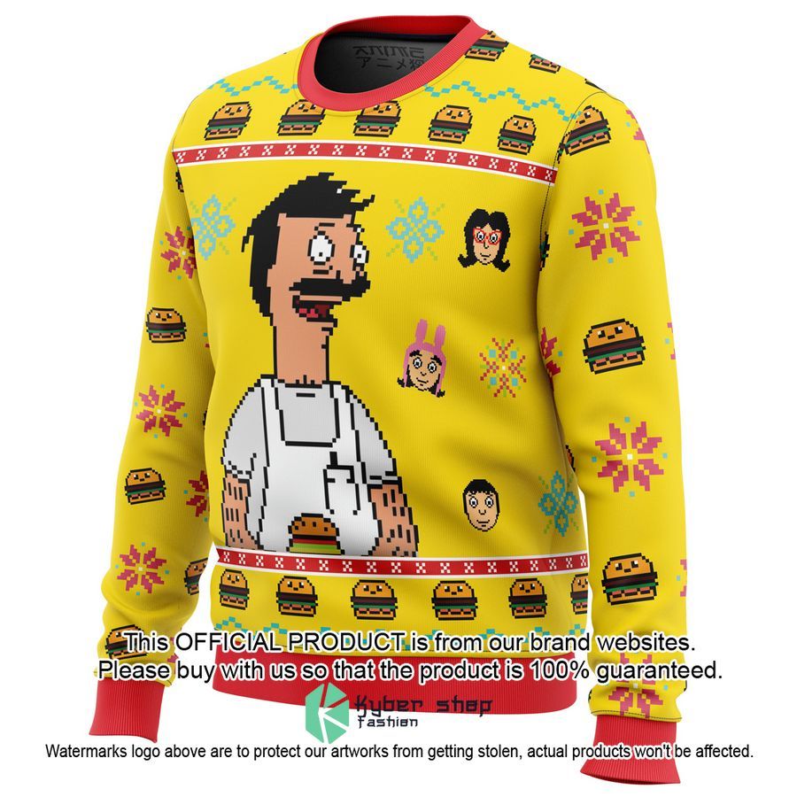 Bob's Burgers Ugly Christmas Sweater 3 Bob's Burgers Ugly Christmas Sweater word1