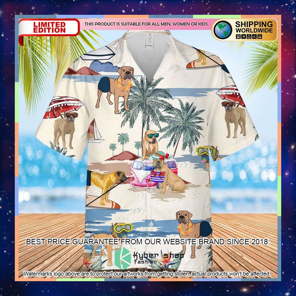 Boerboel Summer Beach Hawaiian Shirt 3 Boerboel Summer Beach Hawaiian Shirt word1