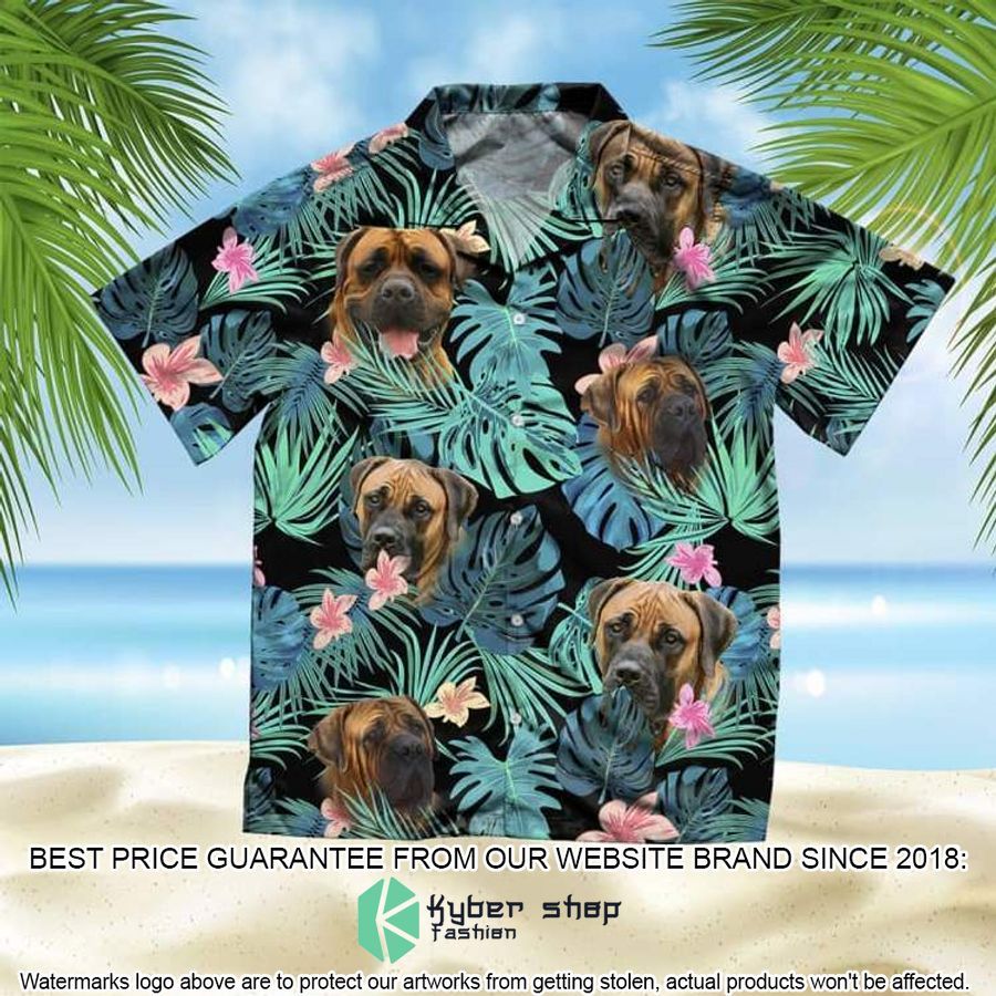 Boerboel Summer Leaves Hawaiian Shirt